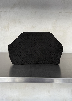 Small shelly clutch Black Pico 